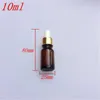10 pcs 25x80 mm DIY ml Brown Glass Essential Oil Bottles Reagent Liquid Pipette Jars Aromatherapy Dropper