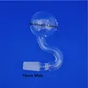 DHL 10mm 14mm 18mm Male Female Glass Oil Burner Pipe 1.2inch Ball OD Burning Dry Herb Tobacco Water Hand Smoking Tube