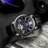 Tourbillon automatique mécanique affaires décontracté hommes montre étanche vente directe d'usine montres-bracelets