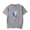Anime Titan T Gömlek Erkek Artı Boyutu Tops Tees Yaz Tops Kısa Kollu Tshirt Karikatür Streetwear T-shirt Erkek Giysileri G220223