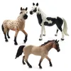Symulacja konia zwierzę model plastikowy figurka home wystrój rysunek miniaturowy bajka ogród dekoracji akcesoria nowoczesne pcv statua lj200908