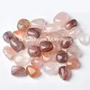 Irregular Natural Red Fire Quartz Tumbled Stones Crafts Madagascar 20-30mm Hematoid Polished Rainbow Crystal Hematite Inclusion Gemstone Spiritual Metaphysical