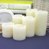 3PCSlot Flameless Electronic LED Candles Lamp Cylindrical Flicker Gul Tea Light Wedding Party Decoration Gift Y200109