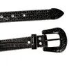 Ceinture en strass occidentale avec boucle amovible, Cowboy, cuir de fille, cristal scintillant, ceintures de luxe pour femmes et hommes, 4803882