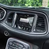 Dodge Challenger 2015の炭素繊維センターのコンソールのナビゲーションフレーム装飾トリム2015 ABS車のインテリアアクセサリー