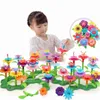 Flower Garden Building Toys Build A Bouquet Floral Arrangement Playset för småbarn och barn ålder 3 4 5 6 -åriga flickor Pre A1589884