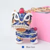 Creative Gift Chinese Style Lion Dance Legering Sleutelhanger Mode Girl Bag Hanger Car Pendant 7 Colors