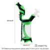 Hookahs heteromorfizm kształt kształt 8 -calowy alien silikonowy hakah ze szklaną miską wodną rurę dymową Bongs