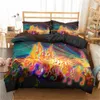 Zeimon Pościel Zestaw 3D Muzyka Uwaga Wydrukowana Home Textiles Guitar Pattern Duvet Cover Set Luksusowy King Size Bedclothes 201021