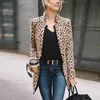 Fashion-Fashion Women Long Sleeve Blazer Jacket Coat Winter Warm Leopard Print Cardigan Tops OL Blazer Coat Jacket Formal Suit Hot Sales