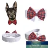 Cute Pet Dog Bow Tie Moda Cute Dog Cat Pet Puppy Bow Tie Krawat Kołnierz 5 Kolory Magiczne Naklejki Krawat Bawełniane Dostawy