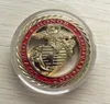 Regali 5 pezzi / lotto, Marines statunitensi / Valori fondamentali - USMC Gold Challenge Coin.cx