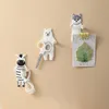 Crochet suspendu animaux de bande dessinée crochet de stockage clou gratuit crochets muraux simples décoratifs décor à la maison crochet mural clé porte-épingle à cheveux V5