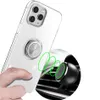 Premium 360 graden ringkickstand Soft TPU Clear Cases voor iPhone 13 12 Mini 11 PRO XS MAX XR X 7 8 Plus Samsung Note20 S21 S20 Ultra Huawei P50