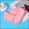 Hair Bun Maker Accessories Tools Products 3st Spa Facial Make Up Wrap Head Terry Cloth Prickband Stretch Handduk med Magic Tape White Bla
