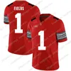 thr Custom 2021 Ohio State Buckeyes Football Jersey 1 Fields 2 Olave Young Dobbins 7 Stroud 32 TreVeyon Henderson Garrett Wilson 11 Jaxon SmithNjigba Sugar Bowl Jerse