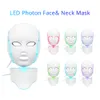 Masque facial de la luminothérapie LED de PDT avec 7 couleurs pour le masque facial du visage et du cou LED