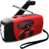 For AM/FM NOAA Solar Weather Portable Radio With 2000 MAh Waterproof Solar Hand Crank LED Flashlight399f422B