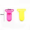 Chenkai 50st 25mm Plastic Baby Pacifier Clips Dummy Suspender Clips Mix Colors Soother Holder For Baby Feeding Accessories 201017