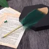 Stylo à bille plume d'autruche plume pour mariage Signature fête d'anniversaire cadeau décoration de la maison bureau école