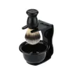 3 em 1 Raveneira Soop Belk Belk Brush Stand Stand Helvle Shaving Brush Men Ferramenta de limpeza de barba Novo presente de topo 2835128