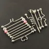 14G Surgical Steel Industrial Barbell Earrings Cartilage Body Piercing Jewelry Industrial Piercing Bar set For Men and Women