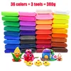 36 Colors Light Clay Air Dry Polymer Plasticine Modelling Clay Super Light DIY Soft Creative Handgum Educational Clay Toys 201226