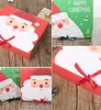 Babbo Natale Merry Christmas Candy Gift Boxes Ospite Packaging Borse di carta Borsa Gift festa di Natale Favori per bambini Decorazione regalo6995691