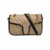 Moda Mulheres Sacos De Ombro Corrente de Ouro Crossbody Bags PU Bolsas De Couro Bolsa Mensageiro Feminino Sacos Carteira 5 Cores 26cm