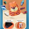 Zaini per bambini del fumetto 3D Sacchetti di scuola per bambini Baby Cut Toddler Girl Boys Book Bag Animal Zaino Kindergarten Bag LJ201225
