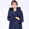 Alta qualidade grossa parkas feminino bio food com capuz de casaco de inverno feminino plus size longa quente jaqueta elegante fora 201027