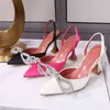 Kvinnors Sandaler Pekade High Heels 2022 Early Spring Baotou Sandals Bow Diamond Wine Glass Heel Women's Shoes