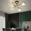 Lâmpadas de teto LED modernas lustres de luminária da sala de estar nórdica para decoração de arte de quarto lamparas de techo