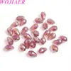 Wojiaer Faceted Water Drop Bead Crystal Beads 느슨한 DIY 보석 제작 팔찌 목걸이 액세서리 8x12mm BA302