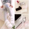 Cute Children's Knee High Socks for Toddlers Kids Baby Girls Solid Bowknot Cotton Princess Dress Ballet Long Sock Leg Warmer G1224