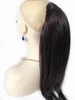 # 2 Darkest Brown Drawstring Ponytail 100% Cheveux Humains Malaisiens Vierge Clip Sur Extensions Pour Les Femmes Noires Silky Straight Ponytail Hairpiece