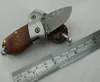 Couteau pliant de poche damas de 3.46 pouces, lame en acier damas VG10 ombre bois + manche en acier, couteaux EDC 1 pièce