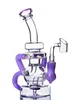 blue Hitman Bubber Water Pipes Bongs 10 inch hookah Male Glass dab rig Concentrate Oil rigs Hookah Shisha purple green 14mm bowl