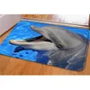 Kudde / dekorativa kudde mattor 3d Cool Djur Dolphin Print Hem Golv Matta För Vardagsrum Anti Slip Doormat Dörr Entré Mat1