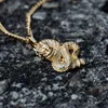 Pendant Necklaces 2022 Jewelry Dragon For Women Men Gold Color Jewellery Cubic Zirconia Mascot Ornaments Lucky Symbol Gifts3578933