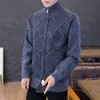 Zipper Cardigan Sweater Men Fashion Korean Style Men Clothing Slim Mens Sweater Long Sleeve Knitted Cardigans Oversize 201221