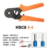 HSC8 6-4B 6-4A mini herramienta de abrazadera alicate de prensado 0.25-6mm2 terminales herramientas de prensado multiherramientas manos plierstube terminales de aguja Y200321