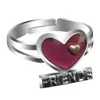 heart shape mood ring fashion loving frends changing color ring 100pcs
