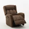 US STOCK Tan Electric Lift Reclining Chair for Elderly Comfortable Fabric Adjustable Power Recliner Chair Morden Home Chair W60625211