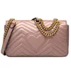 Luxurys Designers Bags Marmont Shoulder Fashion Tote Crossbody Handbags Love heart V Wave soft Genuine Leather Women Chain Bag