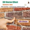 10 stks 3D bakstenen muursticker retro steen patroon zelfklevende anti-botsing behang schuim paneel 70x77cm woondecoratie 220217