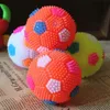 Hondenspeelgoed kauwt Hoge Kwaliteit Knipperende Licht omhoog Kleurrijke Toy Ball Nieuwigheid Sensory Squeak Sound 7cm