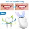 360 Degree Ultrasonic Automatic Electric Toothbrush U-Shaped White Teeth Oral Care Cleaning Toothbrush 201113