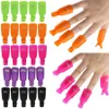 Nail art in plastica Soak Off Cap Clip UV Gel Polish Remover Wrap Tool Nail Art Tips per le dita 10 pezzi / set RRA3658