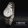 Chenxiブランドクラシック高級クォーツレディースウォッチファッションノーブルギフト時計女性腕時計ステンレススチールシルバー女性腕時計201118